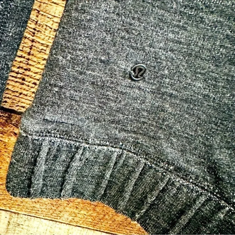 Lululemon Athletica Gray Zippered Hooded Jacket